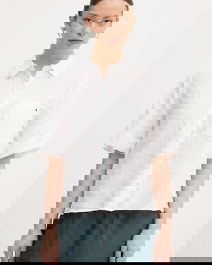 Tommy Hilfiger cămașă pentru femei, din in