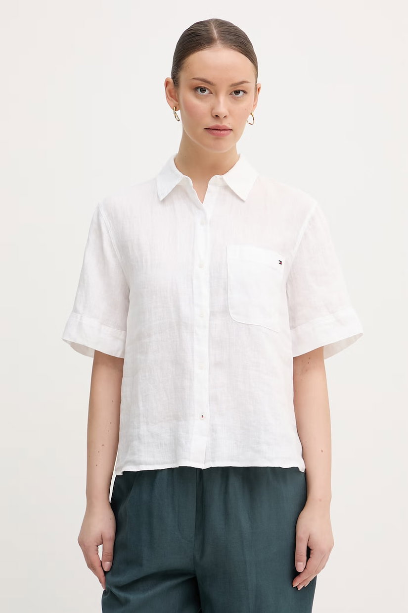 Tommy Hilfiger cămașă pentru femei, din in