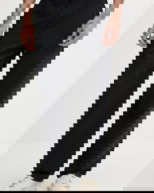 Armani Exchange pantaloni straight pentru bărbați, cu lyocell