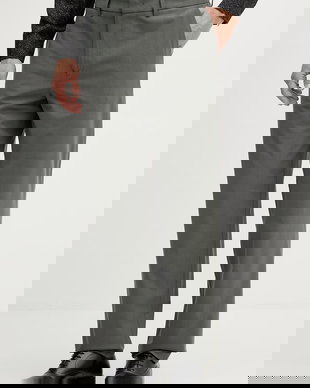 Armani Exchange pantaloni chinos pentru bărbați, cu amestec de lână