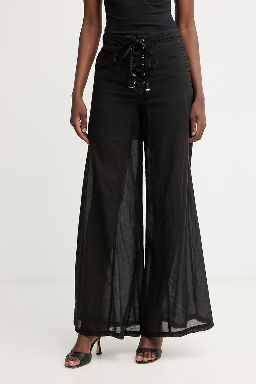 Pinko pantaloni pentru femei, din bumbac