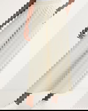 Armani Exchange pantaloni culottes pentru femei, cu vâscoză