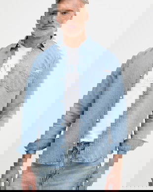 Calvin Klein Jeans cămașă pentru bărbați, din denim