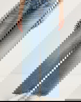 Calvin Klein Jeans blugi straight pentru femei