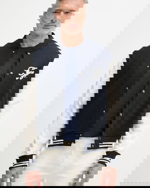 Tommy Hilfiger hanorac cu fermoar pentru bărbați, din bumbac