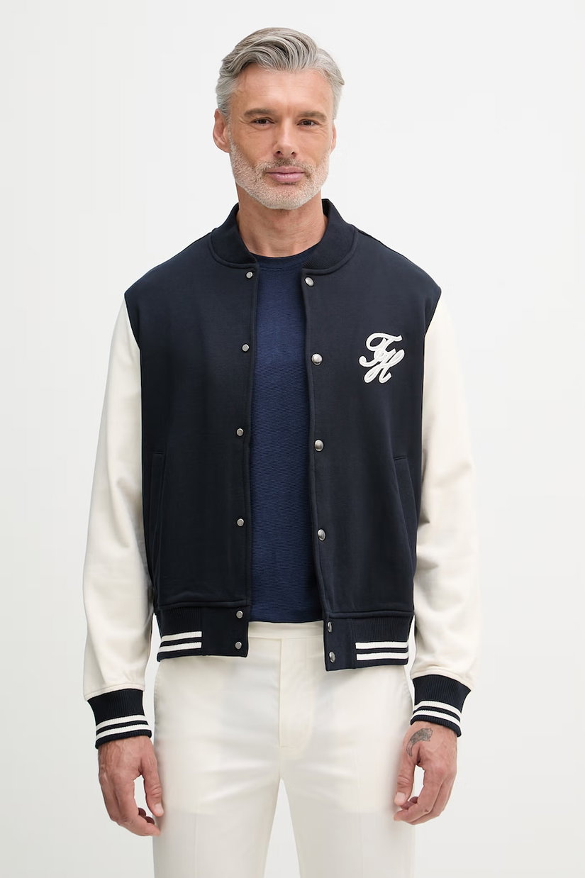 Tommy Hilfiger hanorac cu fermoar pentru bărbați, din bumbac