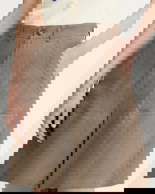 Marella pantaloni scurți pentru femei, din in Emme by Marella