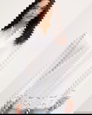 Twinset cămașă pentru femei, din bumbac