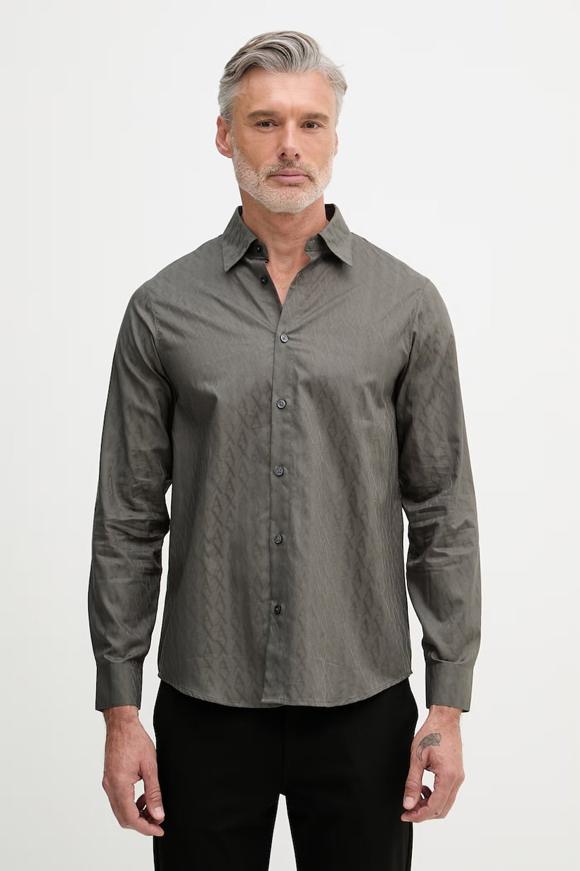 Armani Exchange cămașă pentru bărbați, din bumbac