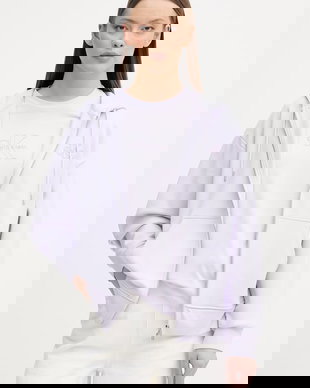 Calvin Klein Jeans hanorac cu fermoar și glugă pentru femei, din bumbac