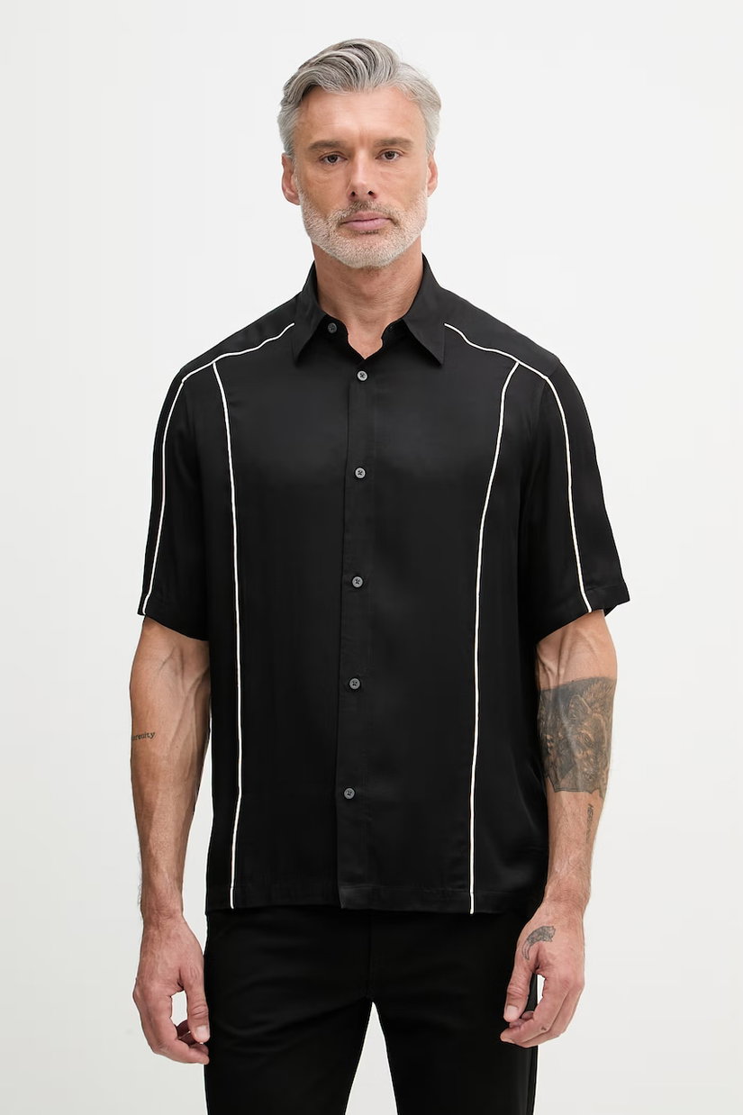 Armani Exchange cămașă pentru bărbați, din vâscoză