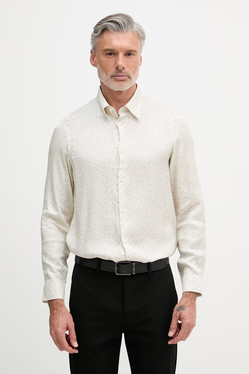 Armani Exchange cămașă pentru bărbați, din vâscoză