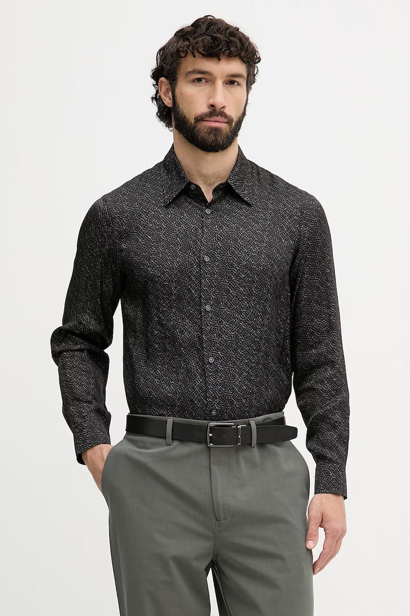 Armani Exchange cămașă pentru bărbați, din vâscoză