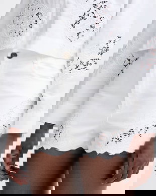 Twinset pantaloni scurți pentru femei, din denim