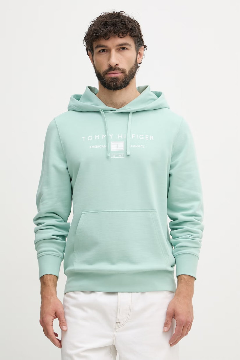 Tommy Hilfiger hanorac cu glugă pentru bărbați, din bumbac