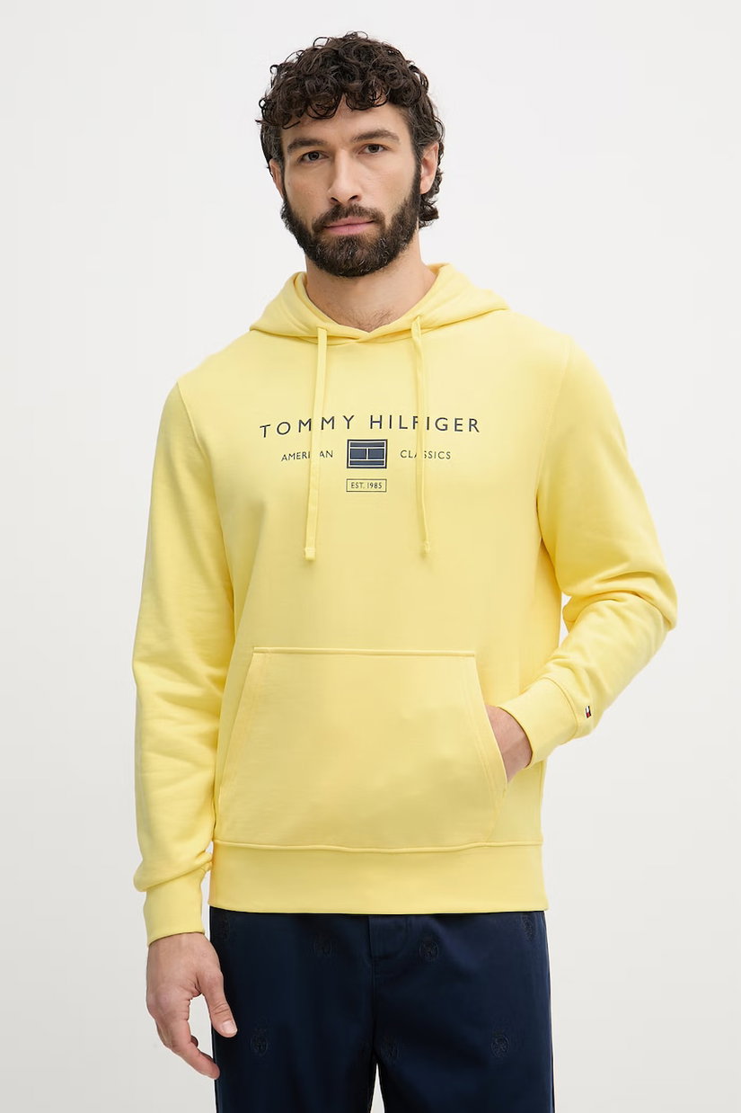 Tommy Hilfiger hanorac cu glugă pentru bărbați, din bumbac