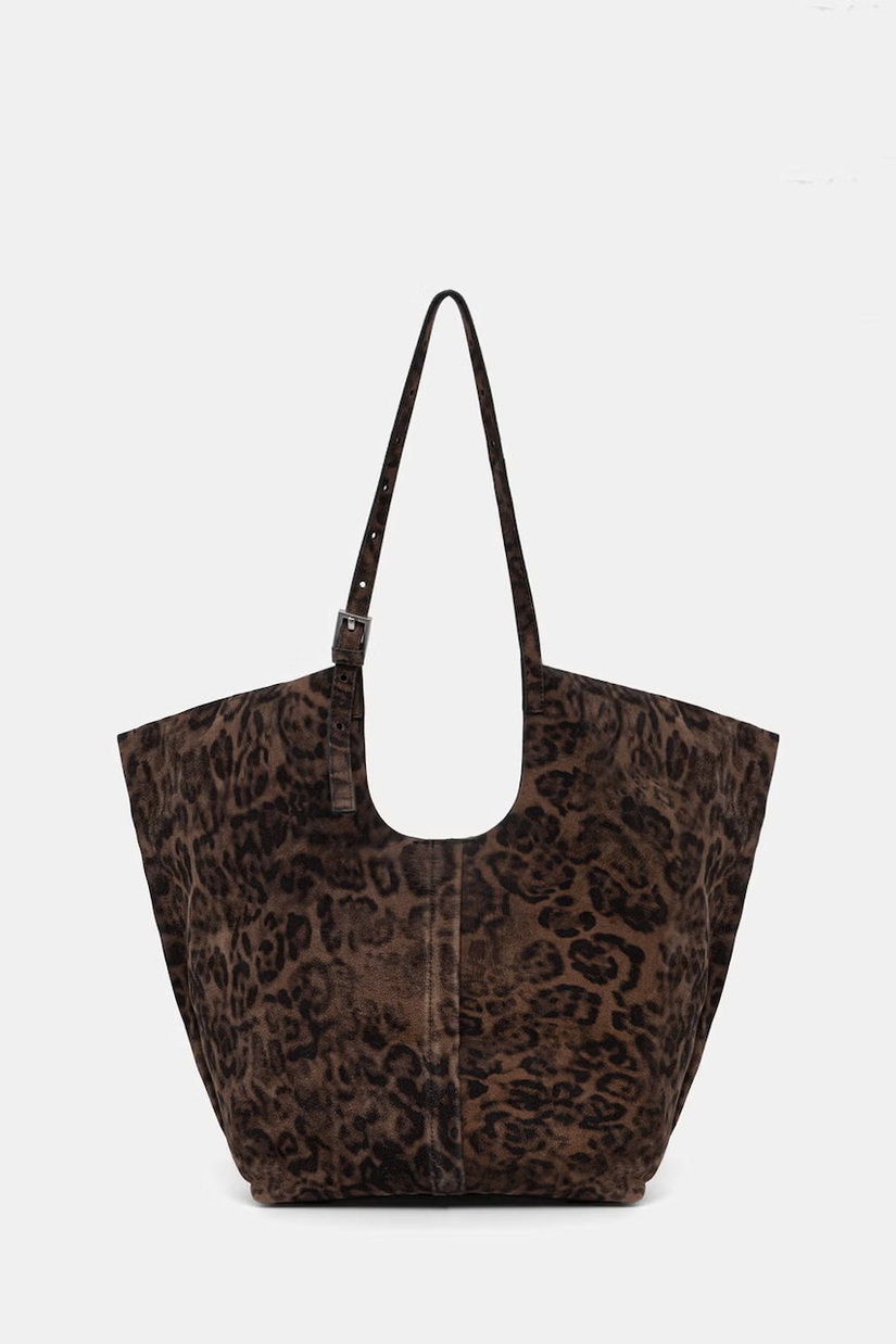 AllSaints geantă shopper pentru femei, din piele întoarsă ARA