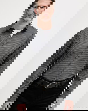 Armani Exchange cămașă bărbătească din bumbac