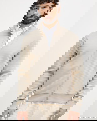 BOSS hanorac cu fermoar bărbătesc din bumbac H-Shepherd 100