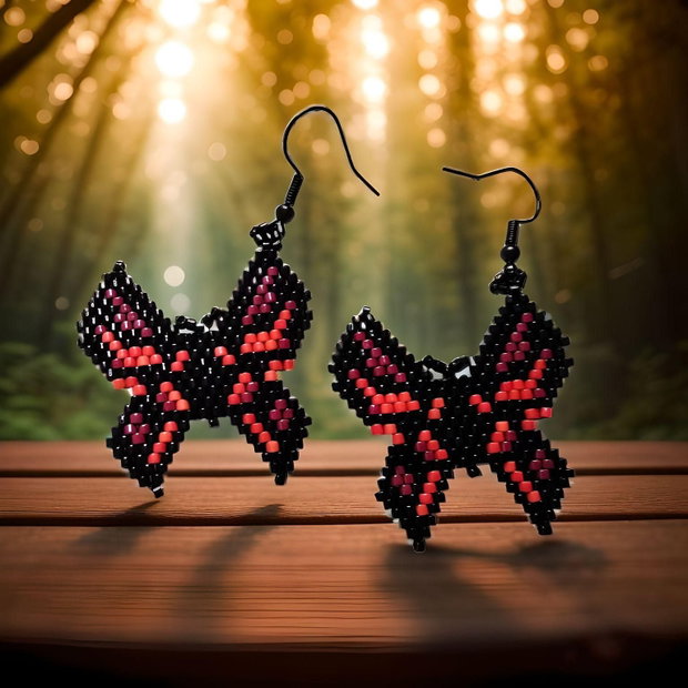 Cercei Handmade Fluture Nocturn Miyuki Delica
