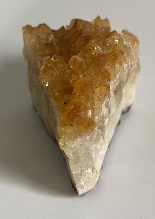 Citrin - Fragment geoda din piatra semipretioasa