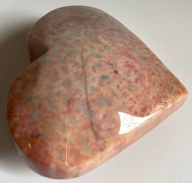 Coral Fosilizat - Inima piatra semipretioasa