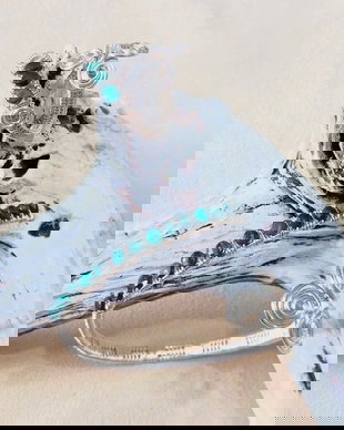 Set Bijuterii Handmade: Brățară Manșetă și Inel cu Malachit