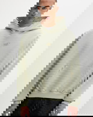 Filling Pieces hanorac cu glugă bărbătesc din bumbac Boxy Embroidered