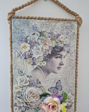 Tablou vintage Beautiful girl