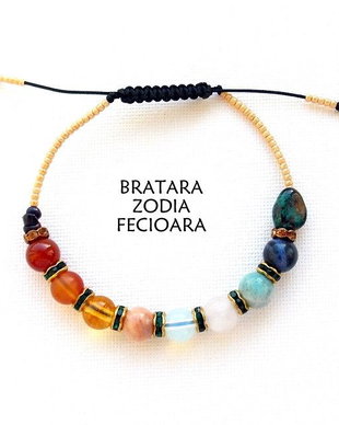 Bratara Zodia FECIOARA+Rhinestone