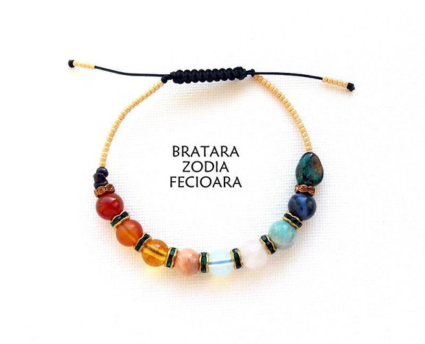 Bratara Zodia FECIOARA+Rhinestone