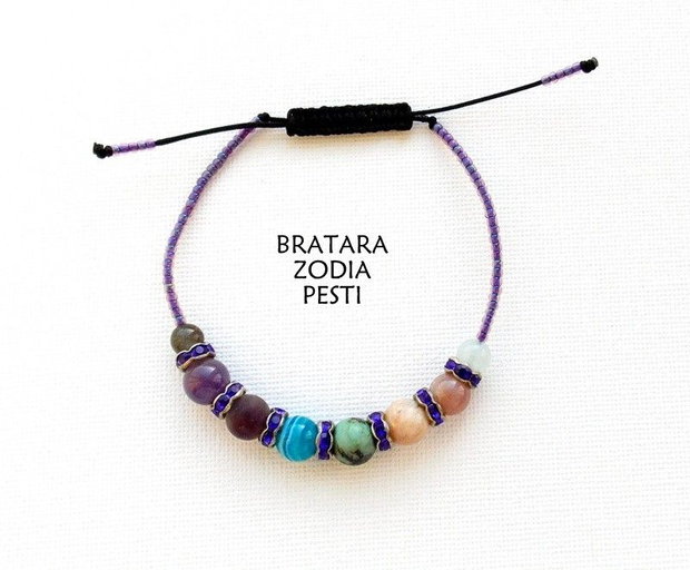 Bratara Zodia PESTI+Rhinestone