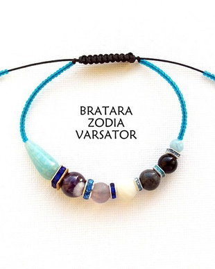 Bratara Zodia VARSATOR+Rhinestone