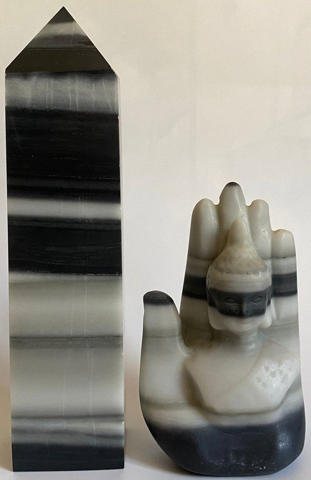 Piatra Tai Chi - Set Buddha piatra semipretioasa