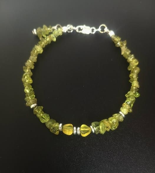 bratara argint cu peridot