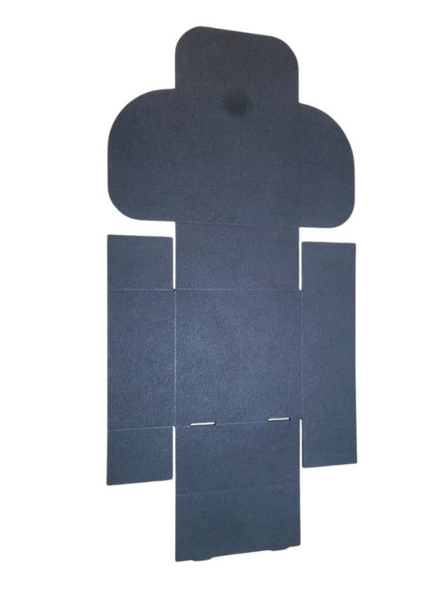 Set 50 Cutii Cadou Carton Autoformare 6×6×3 cm Cutii Ambalare Bijuterii, Cadouri Handmade, Negru