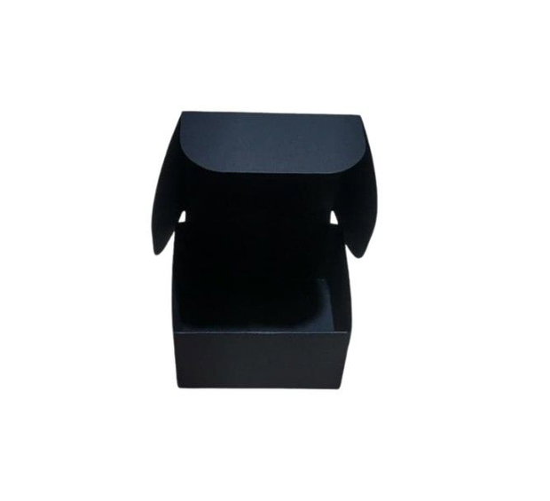 Set 50 Cutii Cadou Carton Autoformare 8×8×4 cm  Cutii Ambalare Bijuterii, Cadouri Handmade, Negru
