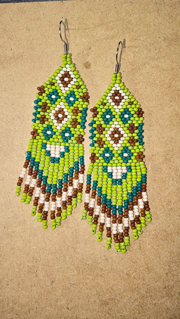 Cercei handmade Frunze de Primăvară