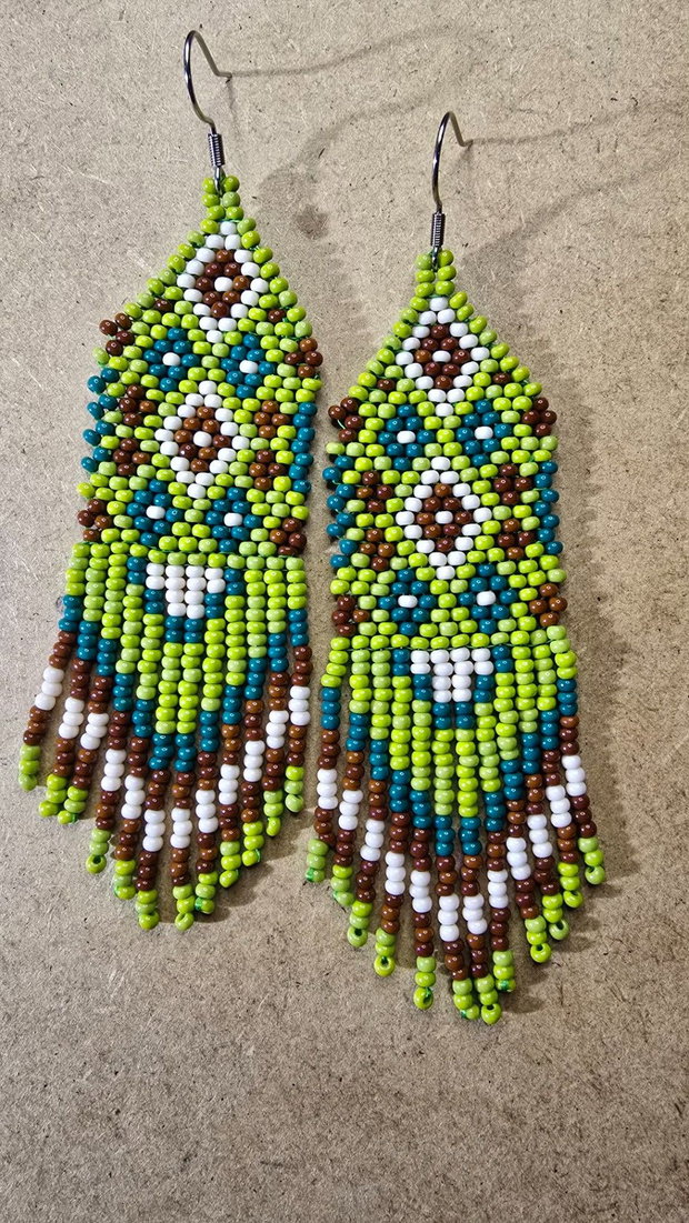 Cercei handmade Frunze de Primăvară