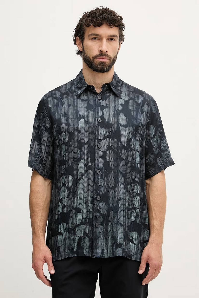 Armani Exchange cămașă pentru bărbați, cu vâscoză