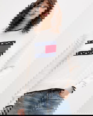 Tommy Jeans pulover pentru femei, din bumbac