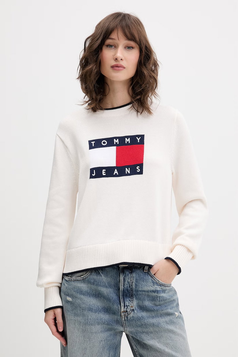 Tommy Jeans pulover pentru femei, din bumbac