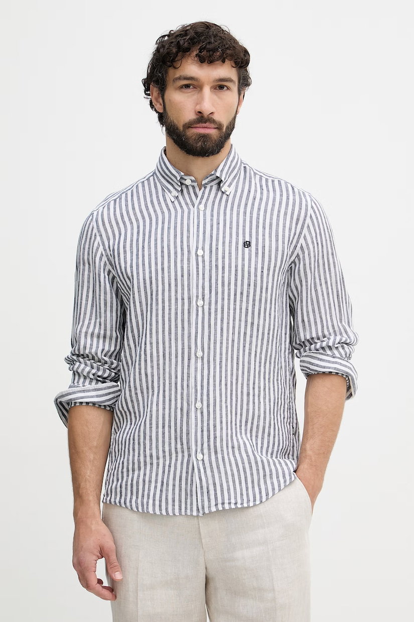 BOSS cămașă pentru bărbați, din in LIAM