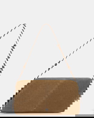 Pinko geantă crossbody damska din piele întoarsă