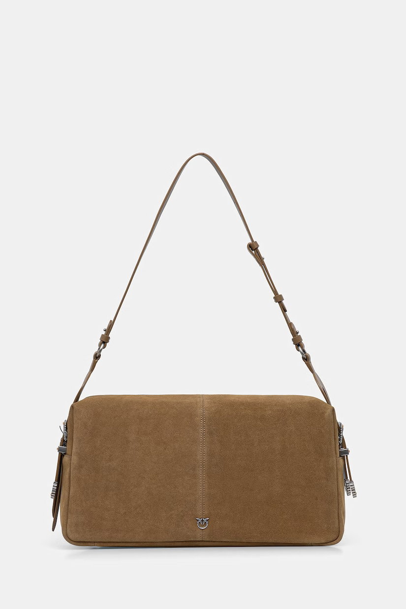 Pinko geantă crossbody damska din piele întoarsă