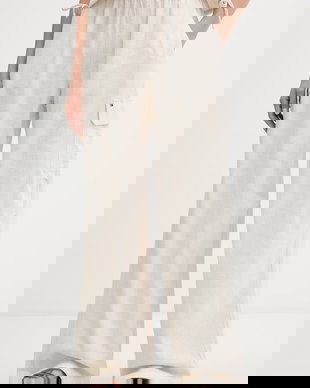 Tommy Jeans pantaloni de damă din in