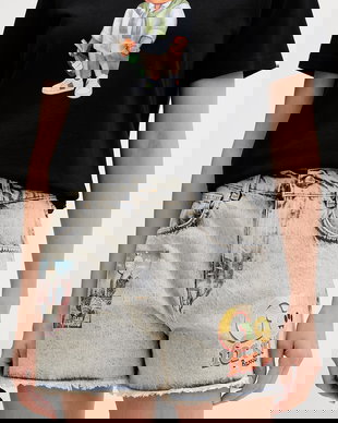 Barrow pantaloni scurți de damă din lână