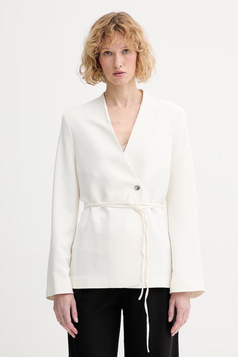 Calvin Klein sacou cu două rânduri de nasturi de damă cu vâscoză