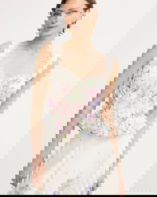 Charo Ruiz Ibiza top pentru femei, cu bumbac Floret