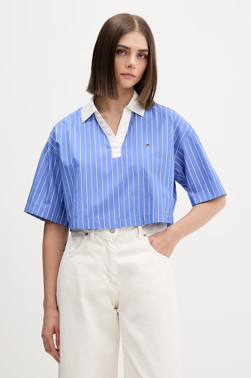 Tommy Jeans bluză pentru femei, din bumbac